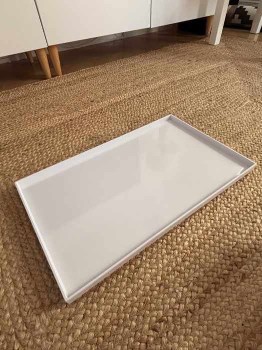 Biała ceramiczna taca / półmisek prostokątny 53x32,5 cm