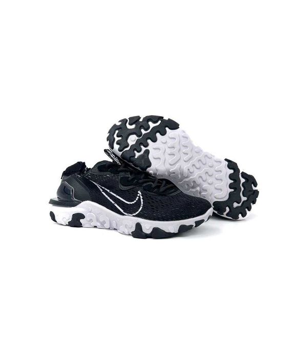 Чоловічі кросівки Nike React Vision "Black/White D551" Розміри 40-45
