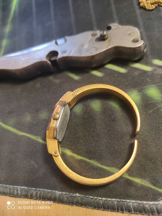 Часы кулон ссср Заря позолота Au 5 состояние