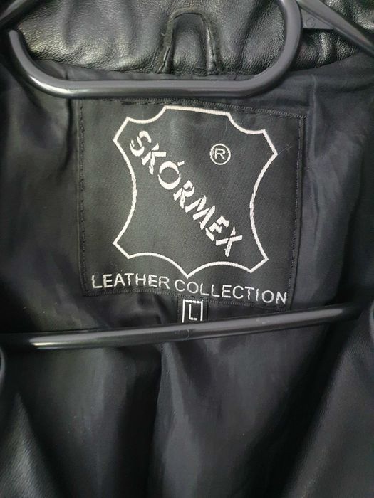 Marynarka skórzna damska