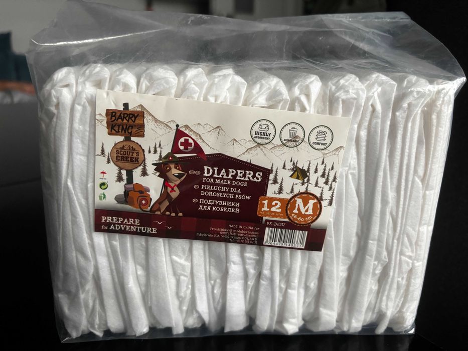 Pieluchy/pampersy dla psa BARRY KING rozm. M (46-60cm)