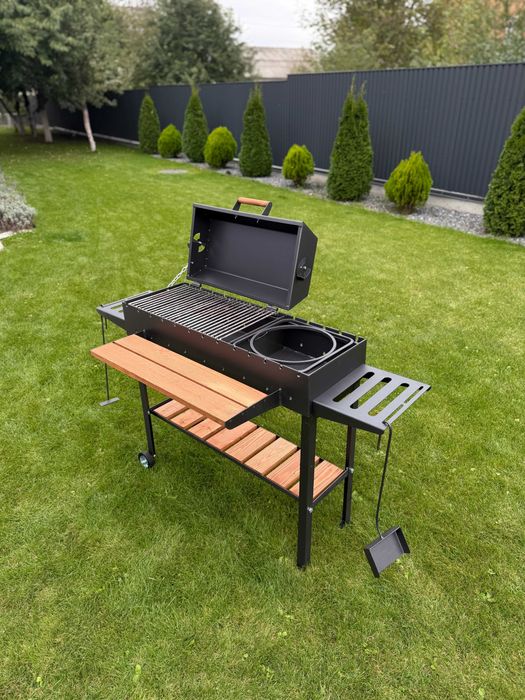 Мангал - гриль барбекю посилений 5мм на 13 шампурів, мангал для дома