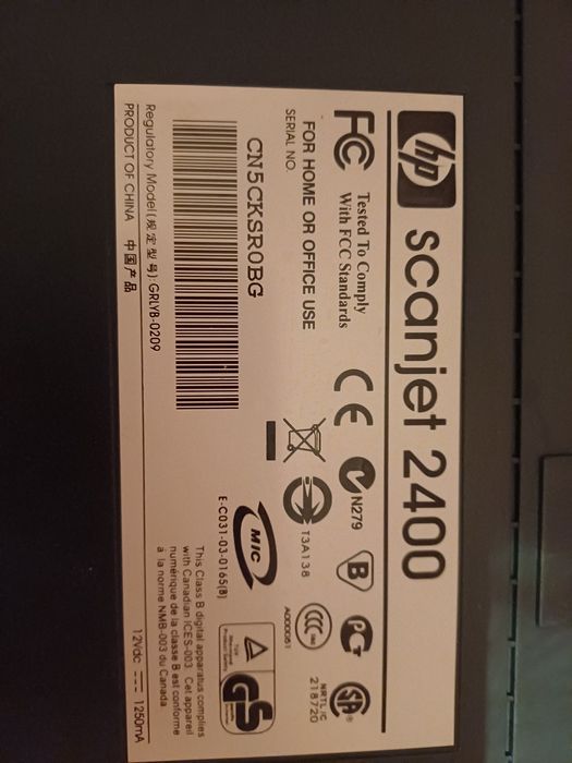 Сканер HP Scanjet 2400