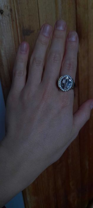 Dyrberg/Kern кольцо золотое с кристаллами Swarovski III (18,15 мм) 7 г