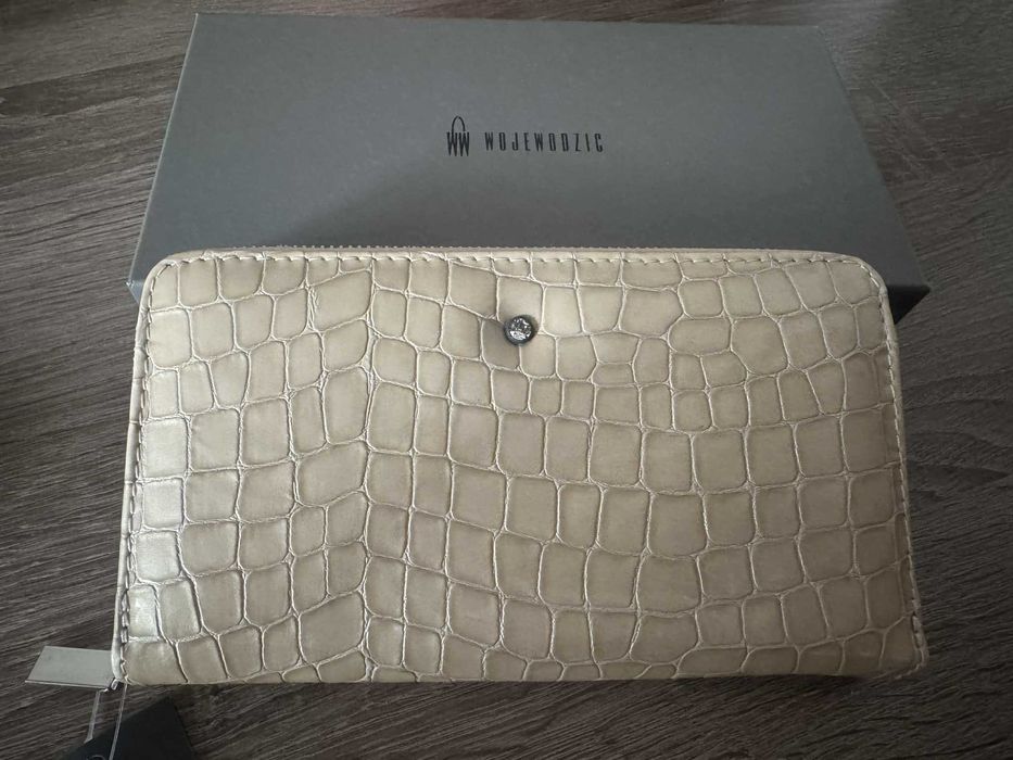 Portfel Wojewodzic beżowa skóra naturalna