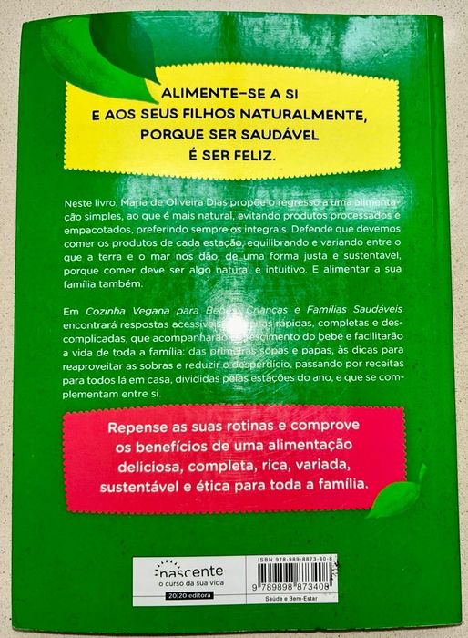 Cozinha vegana para bebés, crianças e famílias saudáveis