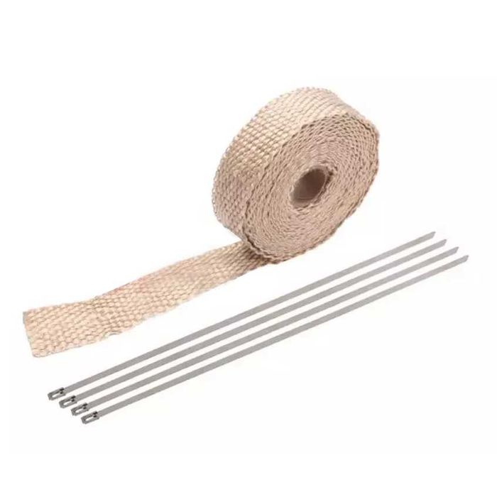 Fita térmica 25 mm x 5/10/15 metros moto escapes abraçadeiras metal