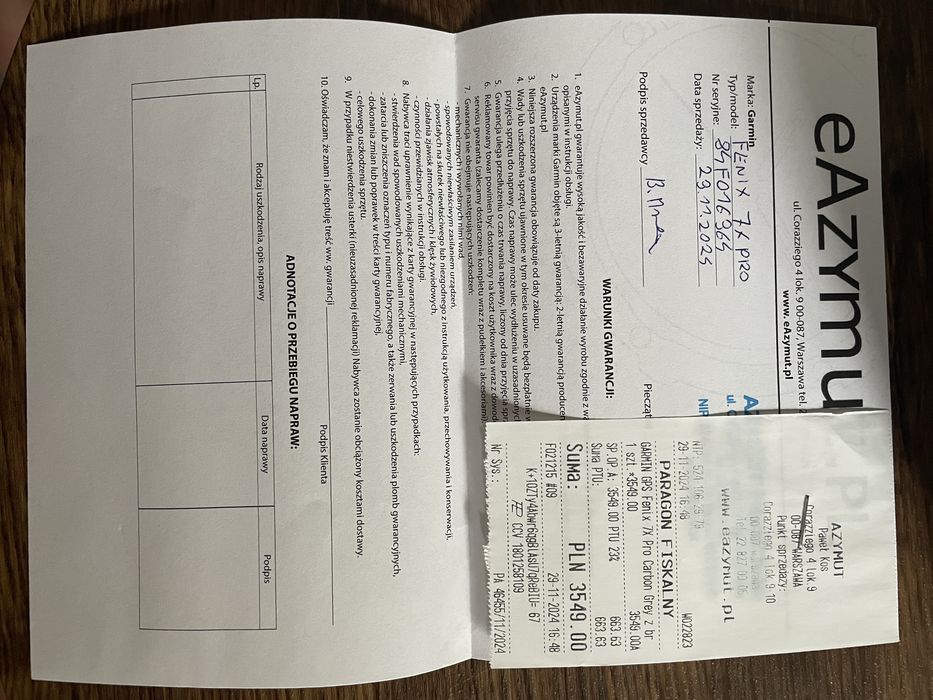 Garmin Fenix 7X Pro Sapphire solar tytan, 51 mm