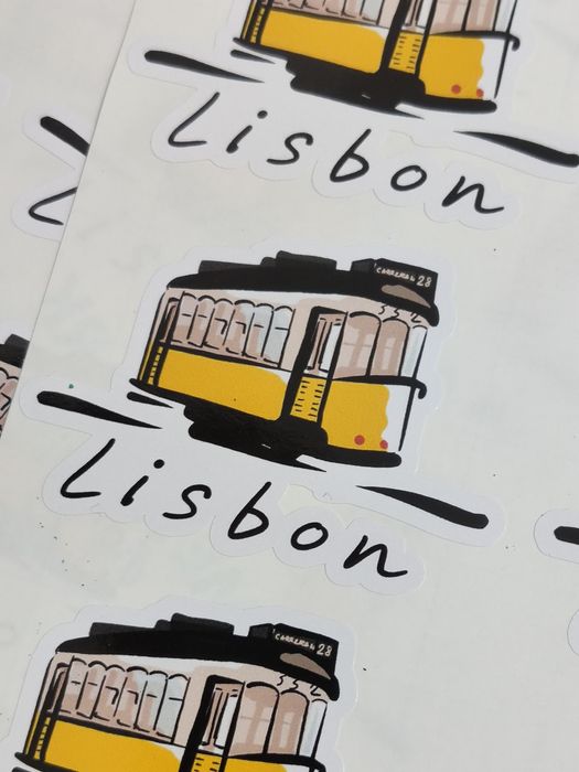 Autocolante Lisboa Elétrico Comboio Turismo