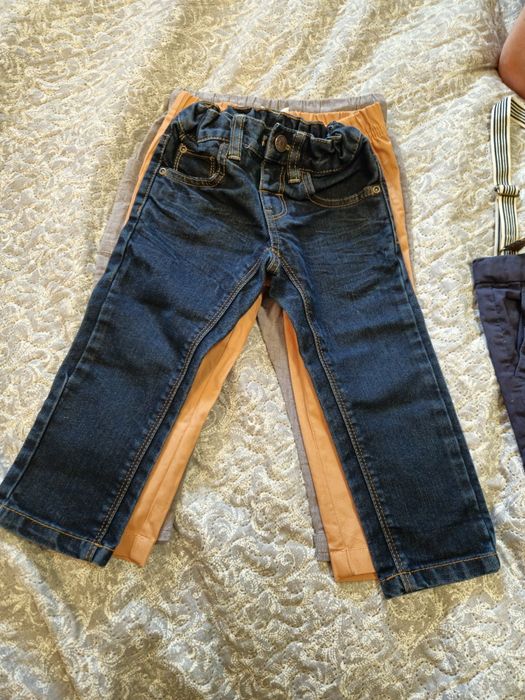 4 pary chłopięcych spodni 86-92