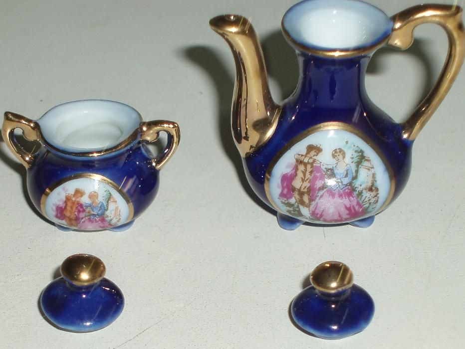 Conjunto miniatura de chá