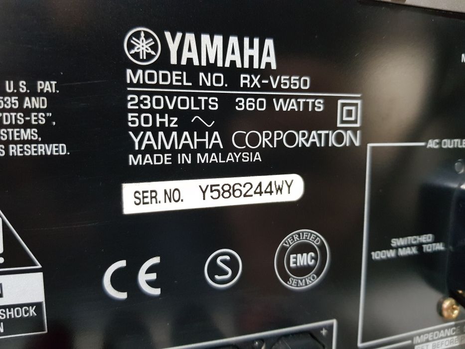 Пульт!6.1AV ресивер/підсилювач Yamaha RX-V550, 2х135Вт з Німеччини