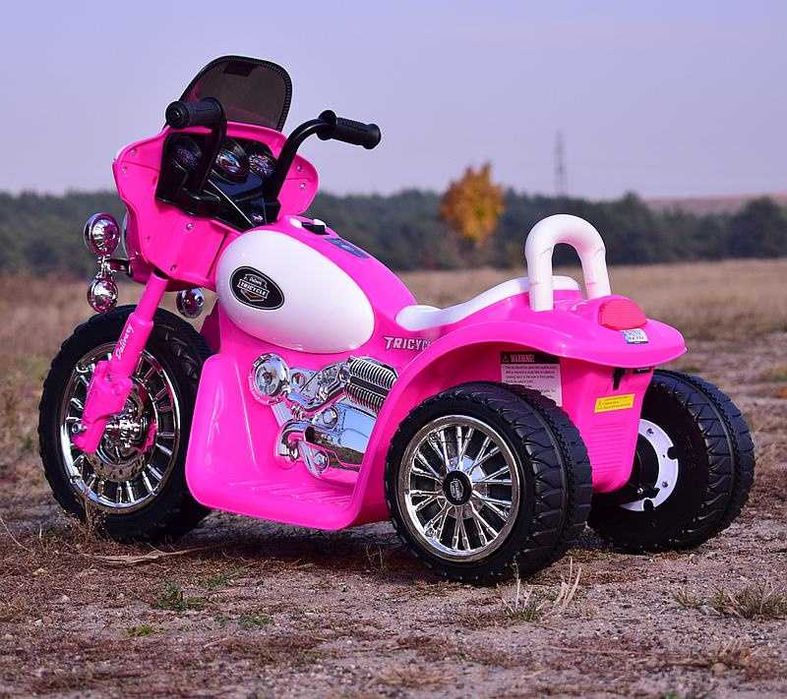 Autko motor MOTOREK POLICYJNY na akumulator trójkołowy dla dzieci