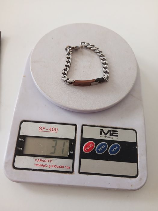 Pulseira masculina Woo Pure Feeling Aço Malha Chapa