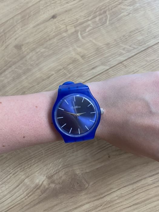 Zegarek niebieski granat navy jelly basic biżuteria Watch