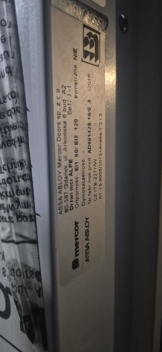 Dzwi przeciwpożarowe techniczne 70 MOCNE!