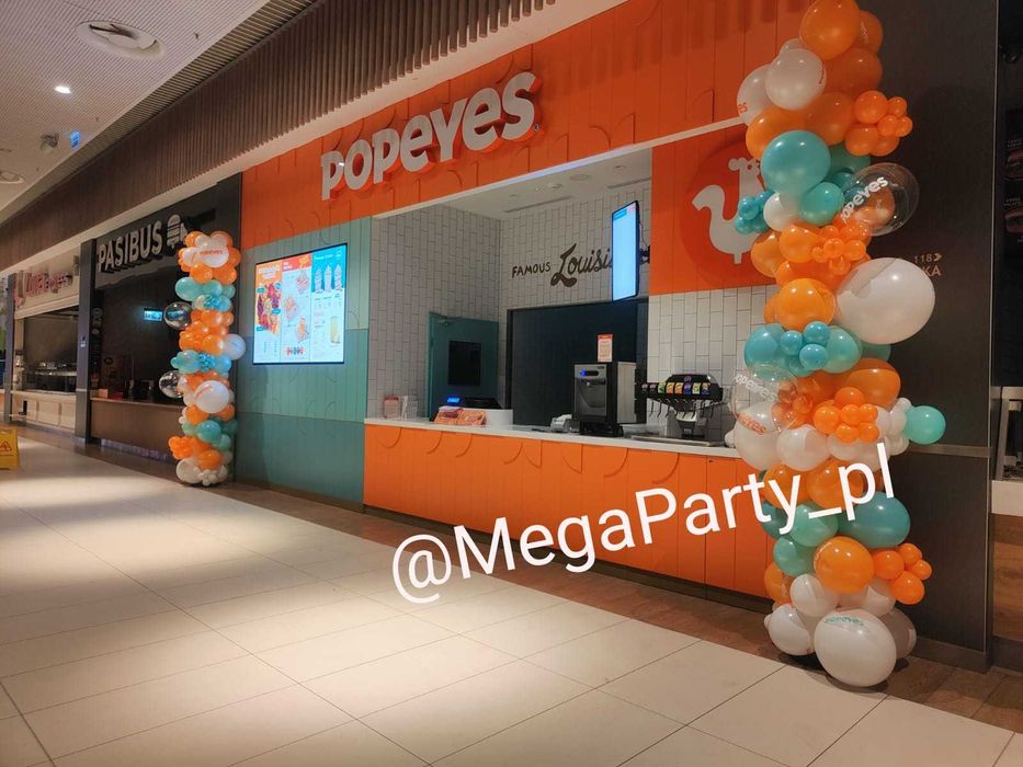 Ścianka balonowa, strefa foto, dekoracje firmowe