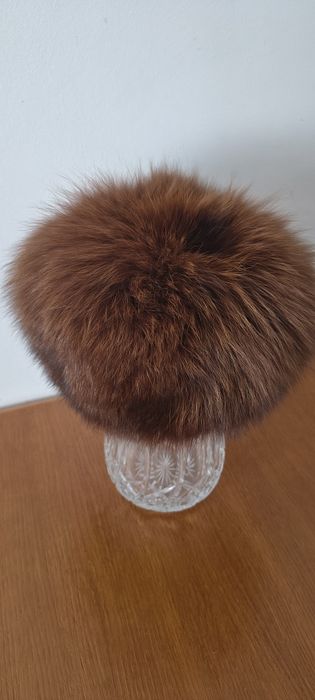 Czapka toczek z naturalnego futra