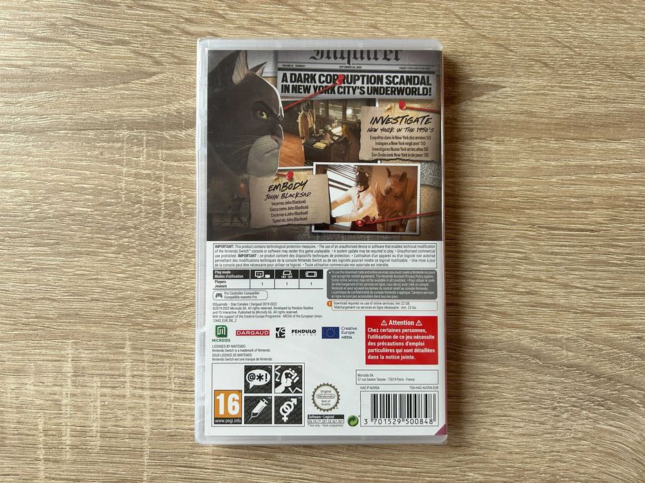 Blacksad: Under the Skin - Nintendo Switch - NOWA, FOLIA