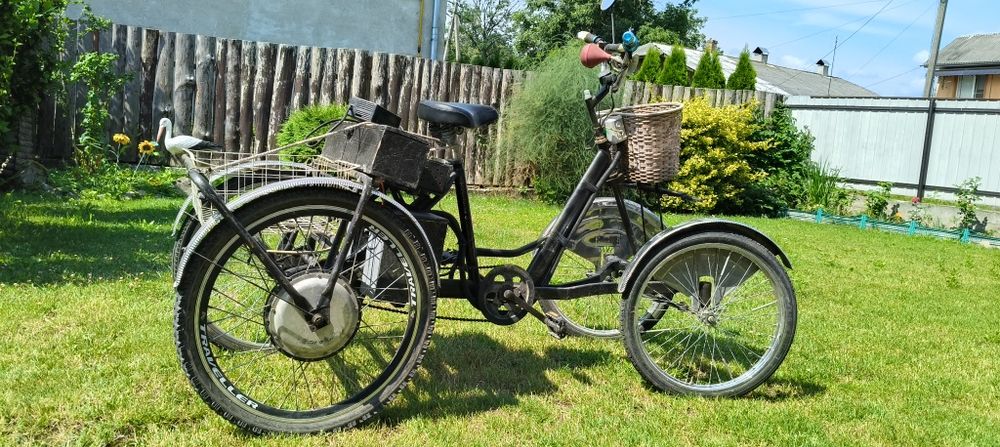 Електровелосипед 500W / 48V 15Ah (із кошиками та педальним приводом)