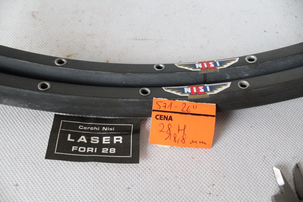 nowe obręcze 571 NISI LASER retro time trial triathlon 28H 26" 1119