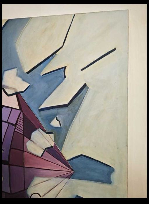 Pintura Original a Óleo Comboio (1987) – Pascale Tourniaire