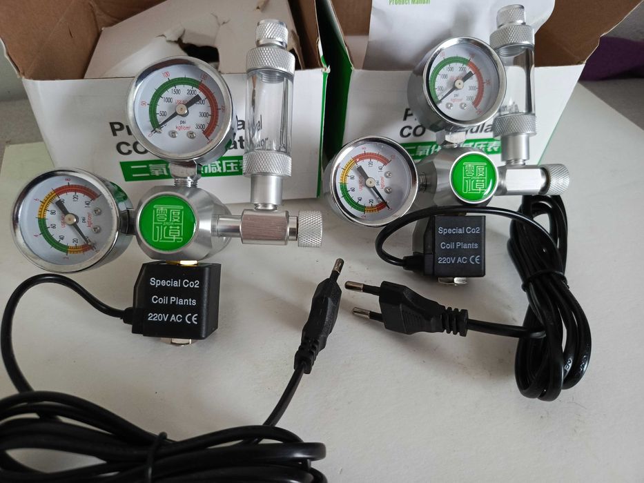 Zestaw co2 reduktor elektrozawór licznik