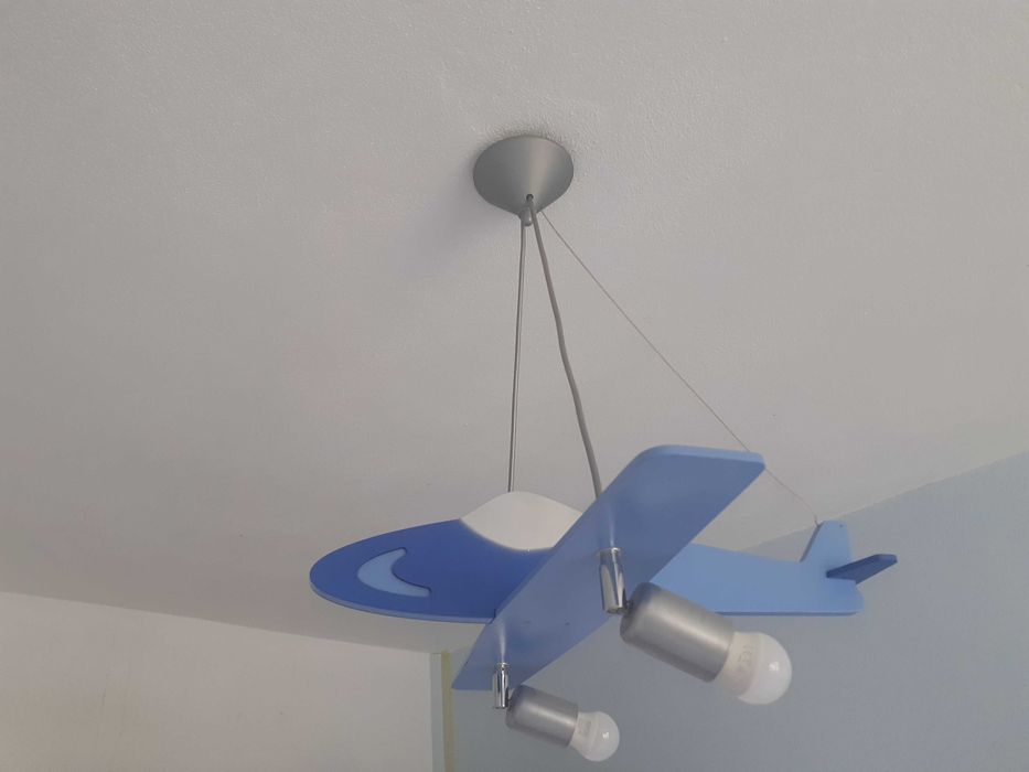 Lampa samolot niebieski