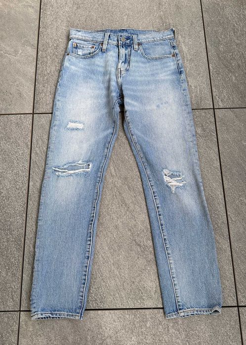 Spodnie jeansowe LEVIS STRAUSS HI-BALL USA z przetarciami r. 28