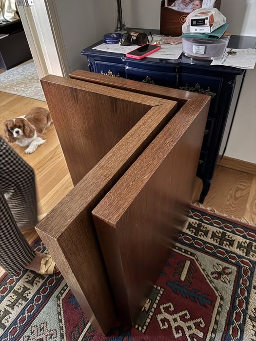 Pés mesa madeira maciça 73cm (alt) x 60cm (larg) x 60cm (larg)