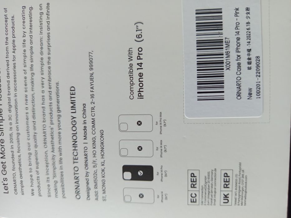 Etui iPhone 14 pro 6, 1 " różowe