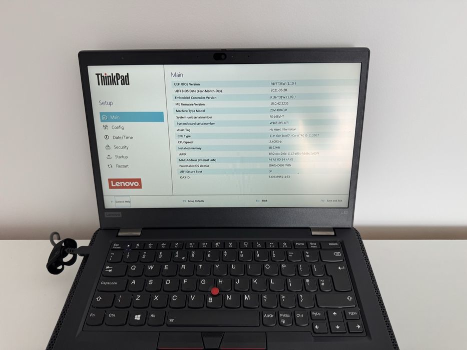 Lenovo ThinkPad L13 Gen 2 – i5-1135G7 / 8 GB RAM / Intel Iris Xe