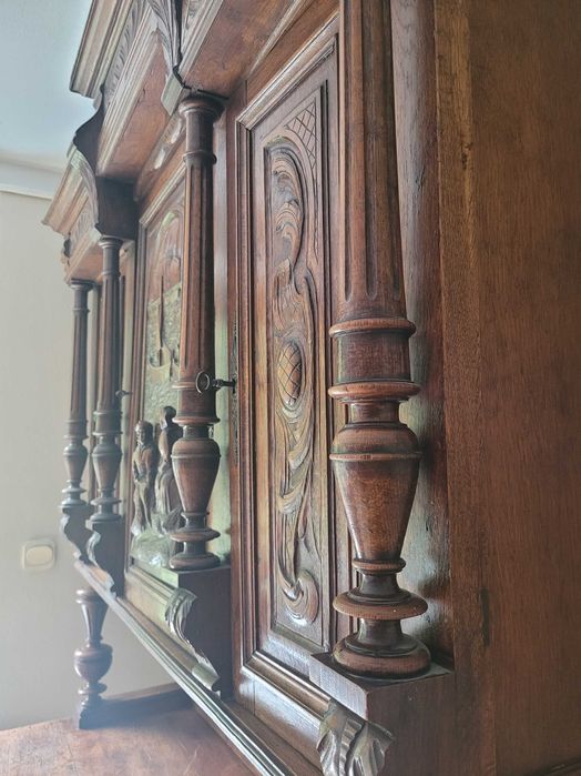 Kredens antyczny myśliwski XIX wiek antyk