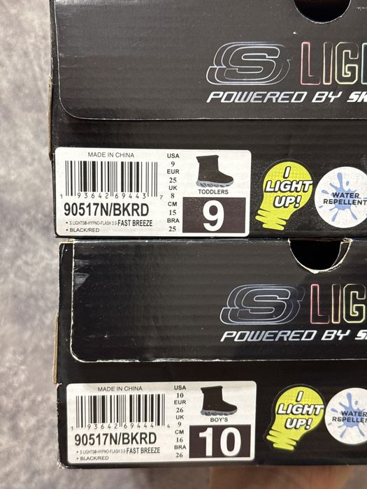 25р 26р Дитячі черевики Skechers , з мигалками