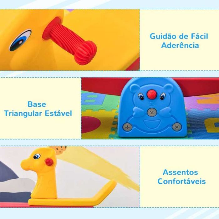 Baloiço Infantil em Forma de Girafa para Interior e Exterior (NOVO)