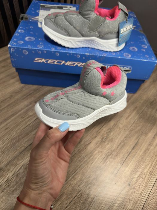 Дитячі демісезоні сліпони Skechers Girls gray, 25р