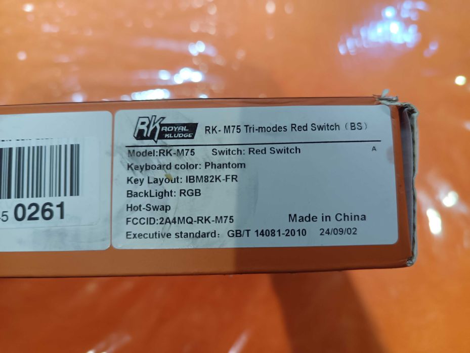 teclado mecânico RK M75 - Francês