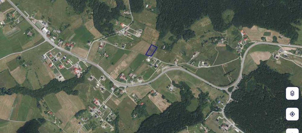 Sprzedam piękną widokową działkę budowlaną  - Wysokie gm.Limanowa