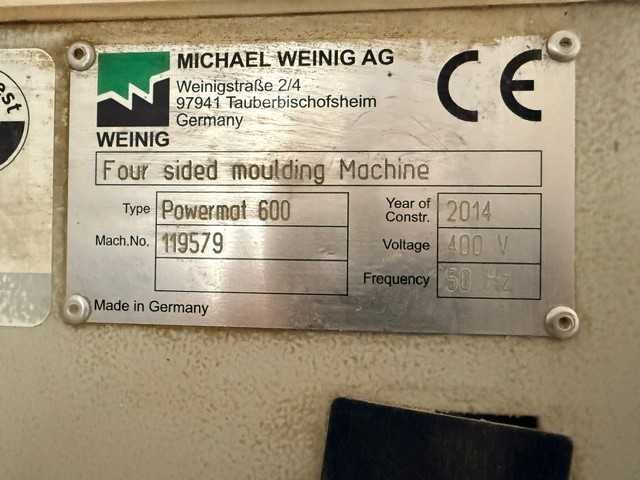 Strugarka czterostronna WEINIG POWERMAT 600