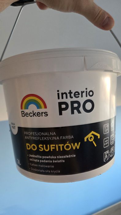 Farba antyrefleksyjna do sufitów Beckers interio pro