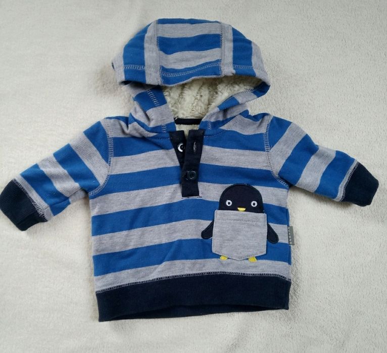 Bluza niemowlęce dla chłopca pingwin 56