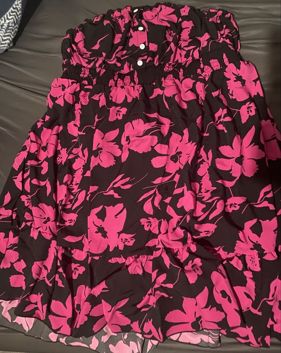 Letnia sukienka bez ramiaczek 4XL Nowa