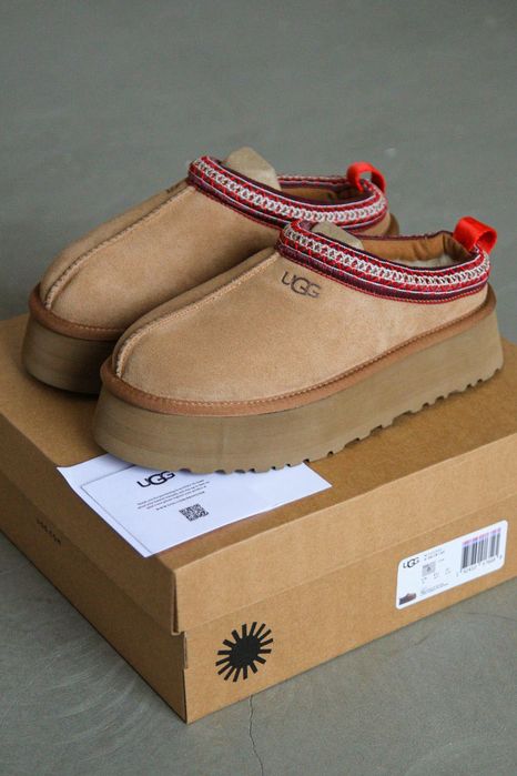 ПРЕМʼЄРА! UGG Tazz Slipper Platform «Chestnut» 36 37 38 39 40 уггі таз