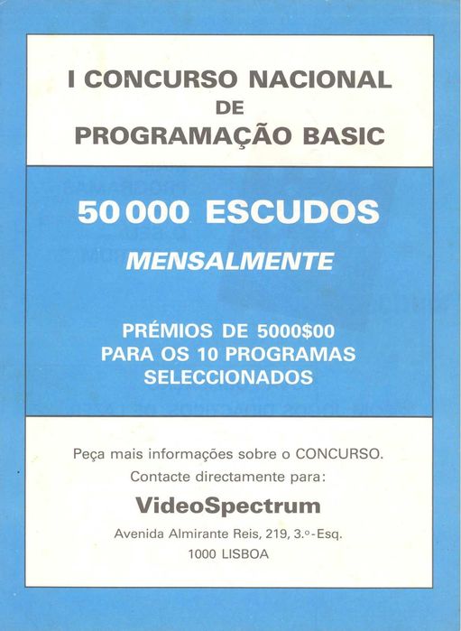 nº1, 2 e 3 da Revista Informática VideoSpectrum (anos 80)