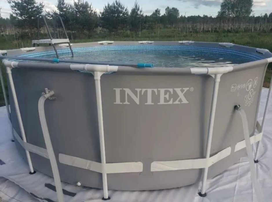 Басейн каркасний інтекс 366 см 122 см / 2026 Бассейн каркасный интекс / Intex Ukraine Всі розміри 26718 синій