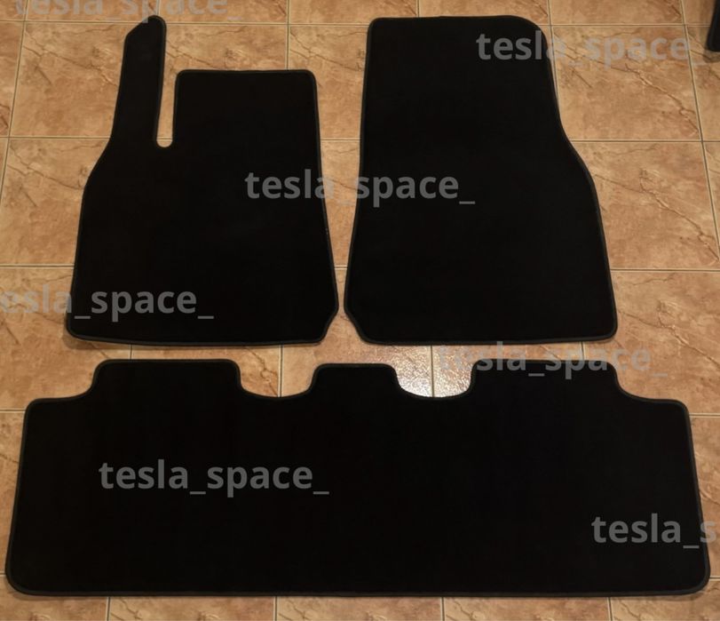 Текстильні ворсові килимки коврики для Tesla model 3 оригінал