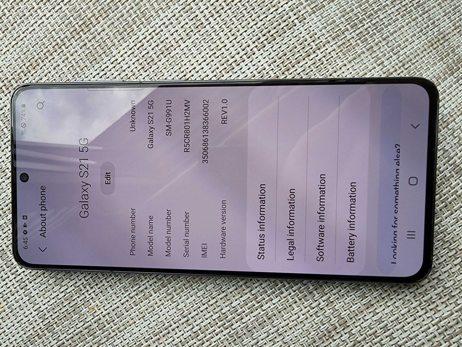 Samsung Galaxy S21 SM-G991U 8/128GB Black NEW Snapdragon