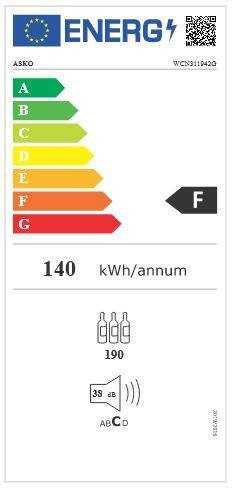 Chłodziarka do wina ASKO WCN311942G