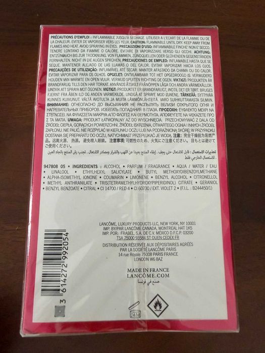 Lancôme La vie est belle INTENSEMENT perfume 100ml