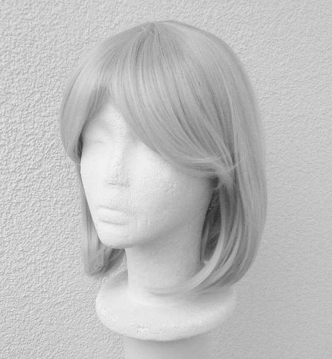 Krótka szara peruka bob Nier Automata 2b cosplay wig krótki szary